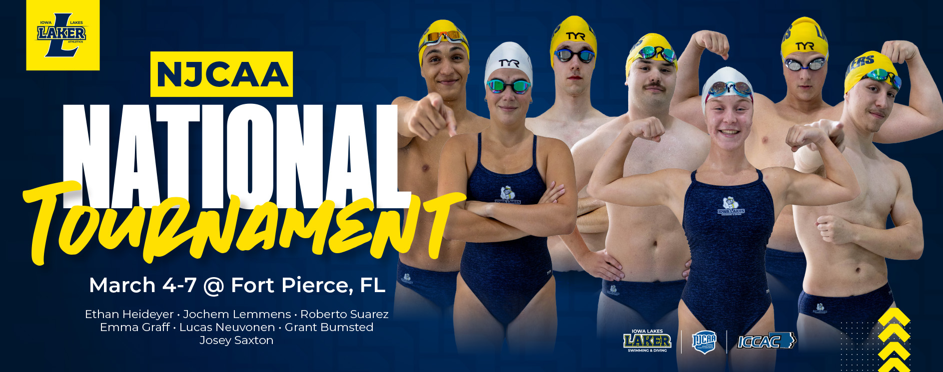 Laker Swimming and Diving set for NJCAA National Meet