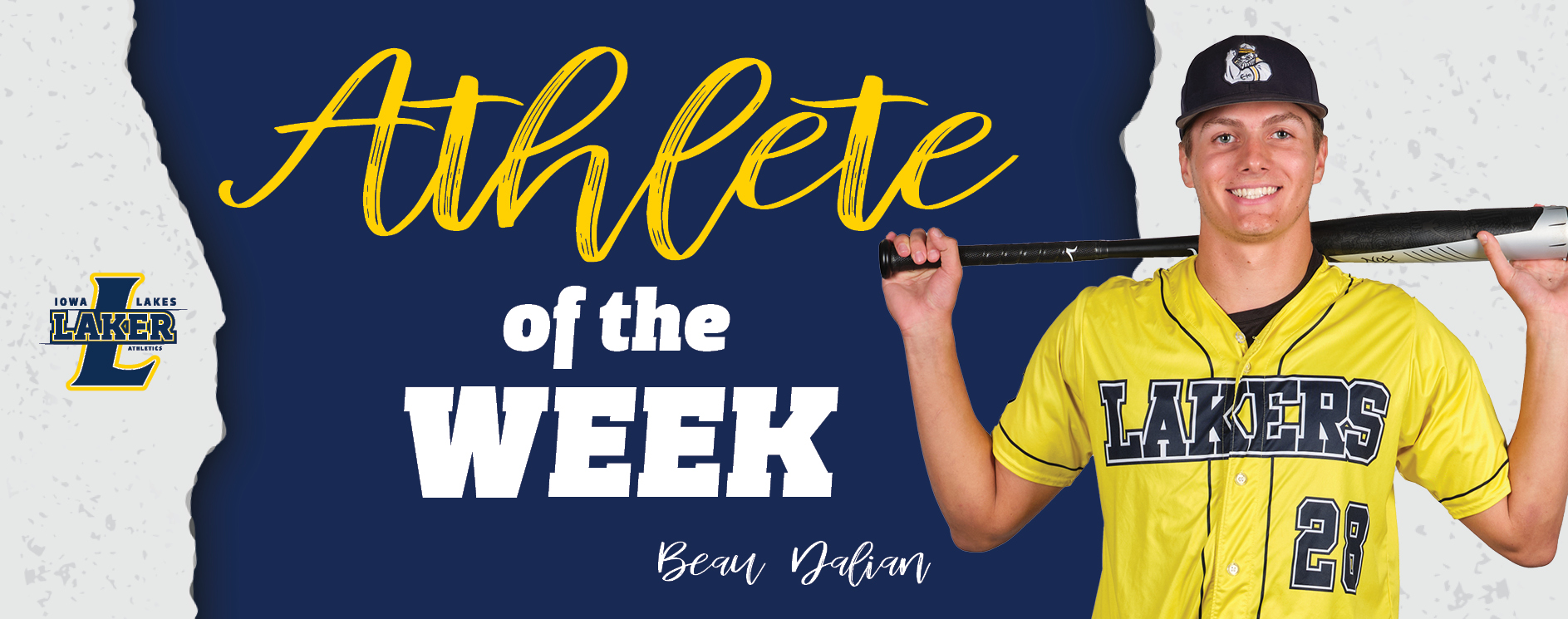 Iowa Lakes Baseball Beau Dalian Named ICCAC Athlete of the Week