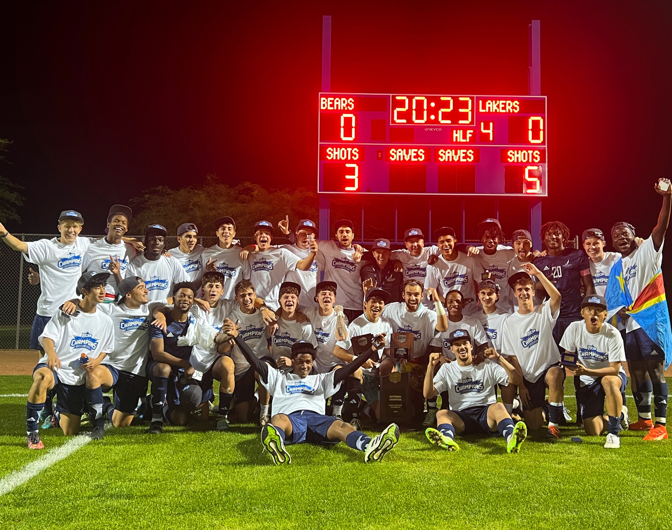 Laker Men's Soccer Win First Ever National Title For Iowa Lakes