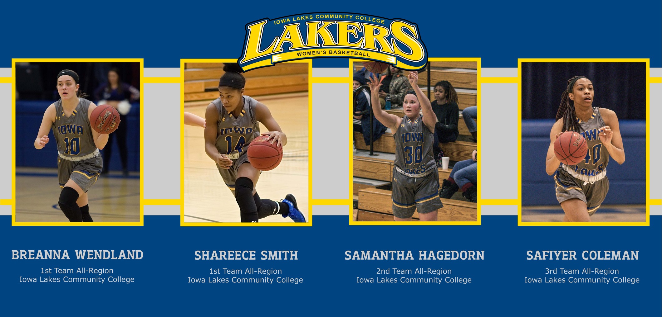 Four Iowa Lakes Women&rsquo;s Basketball Members Selected to All-Region Teams