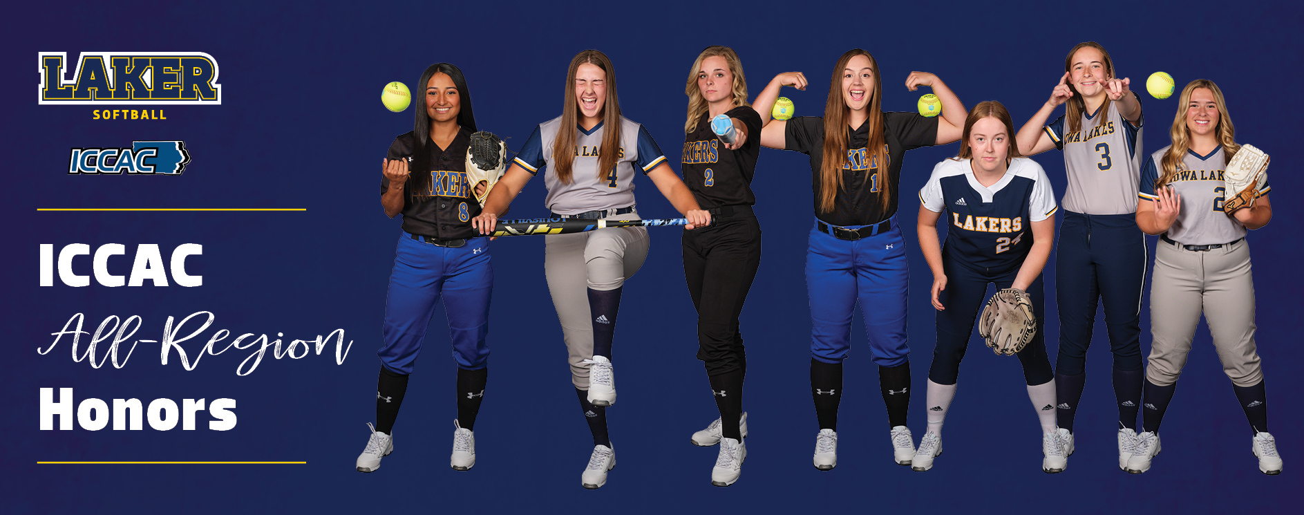 Seven Iowa Lakes Softball Players Selected to All-Region Teams