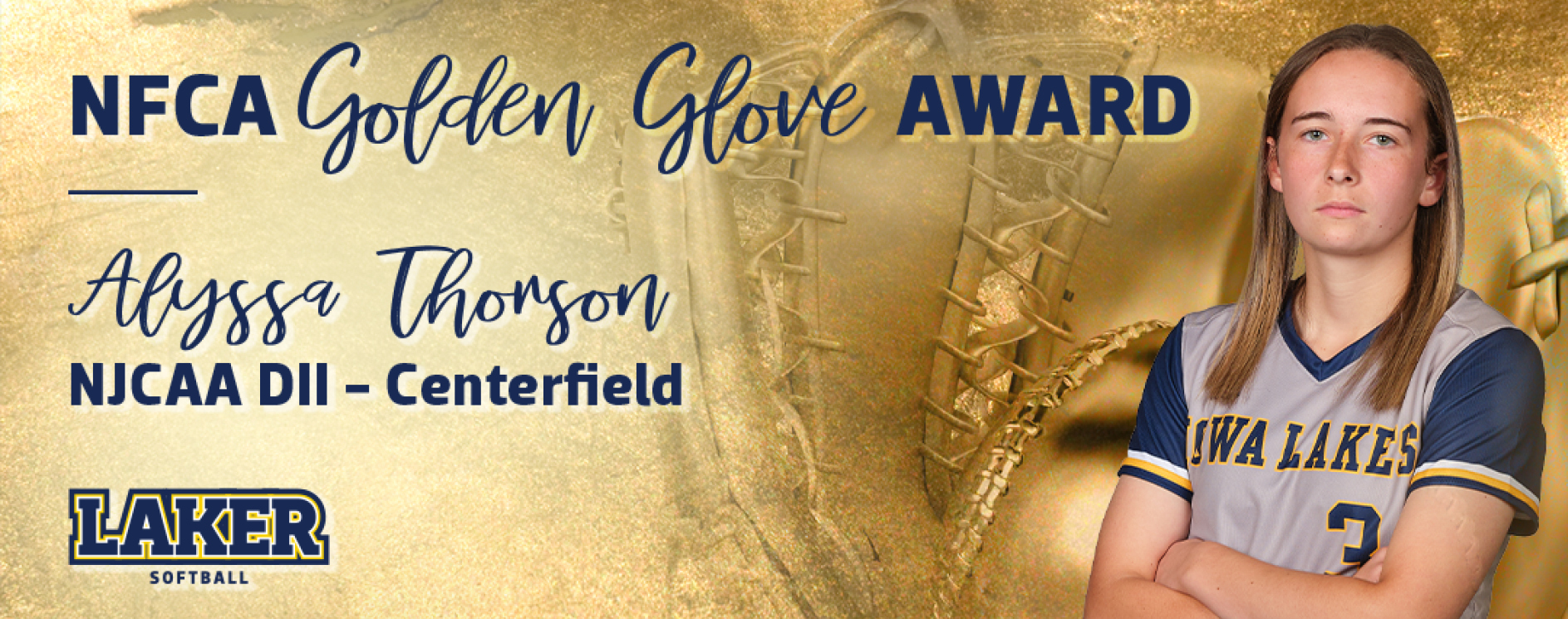 Thorson Honored as Rawlings Golden Glove Recipient