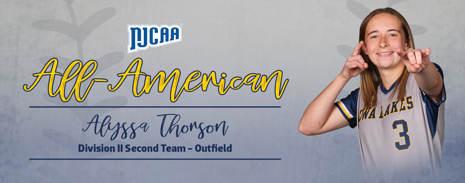 Thorson Named NJCAA All-American