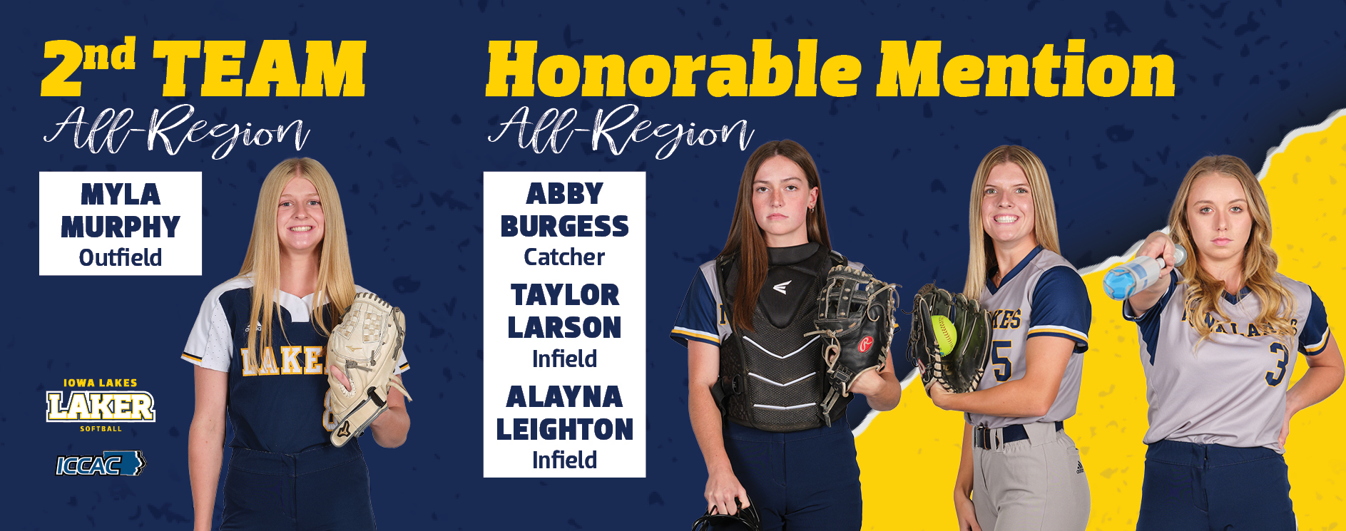 Four Iowa Lakes Softball Players Selected to All-Region Teams