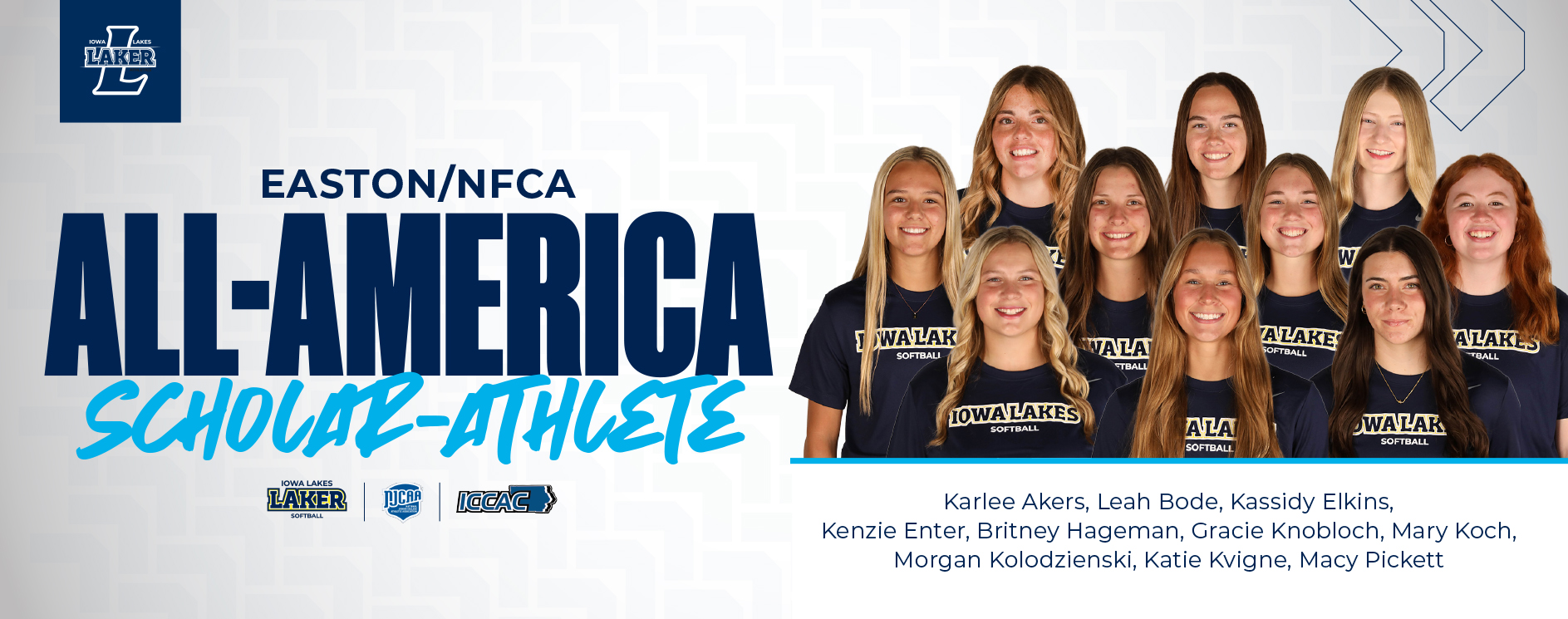 Iowa Lakes Softball Has Ten Athletes Receive Easton/NFCA All-America Scholar Athlete Award