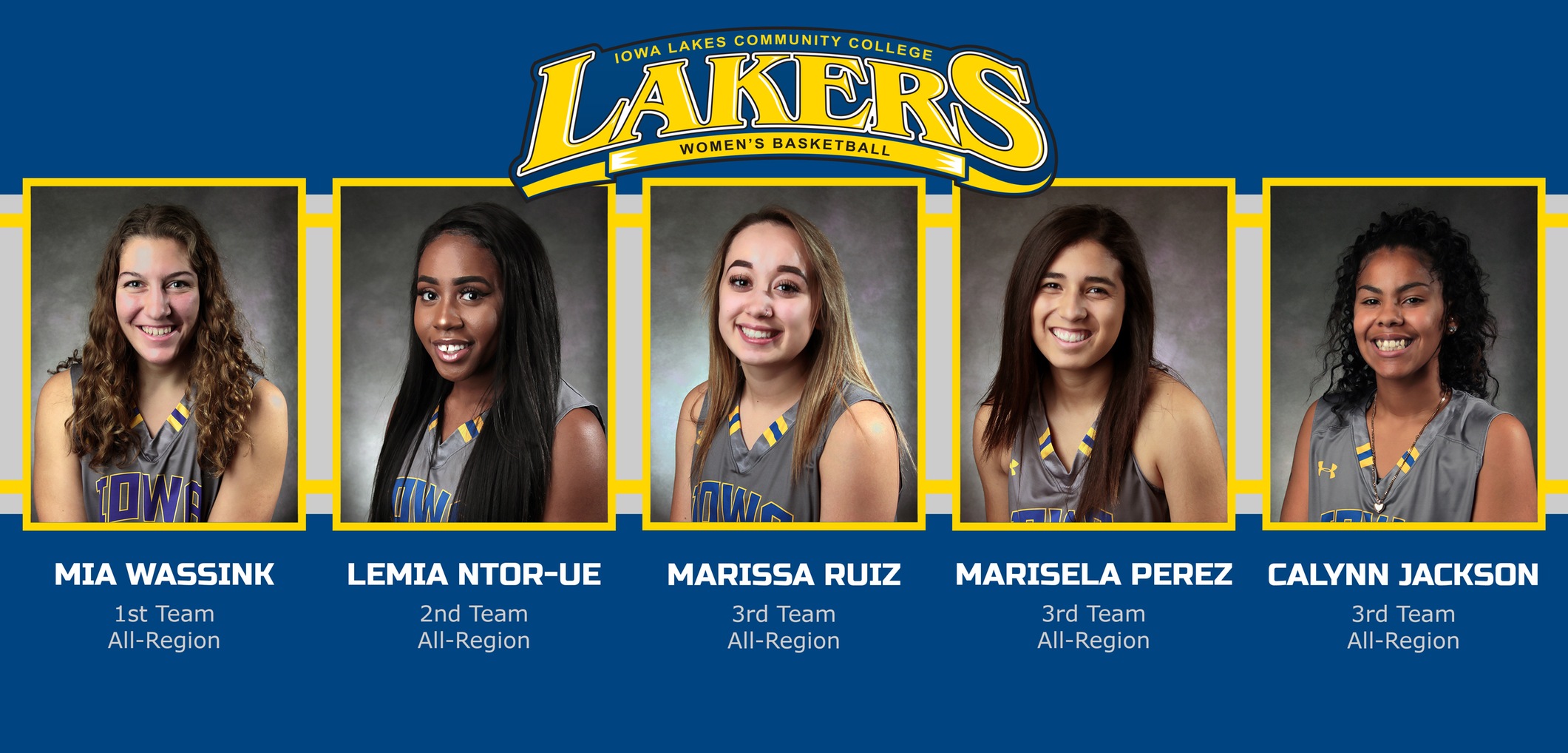Five Iowa Lakes Women&rsquo;s Basketball Members Selected to All-Region Teams