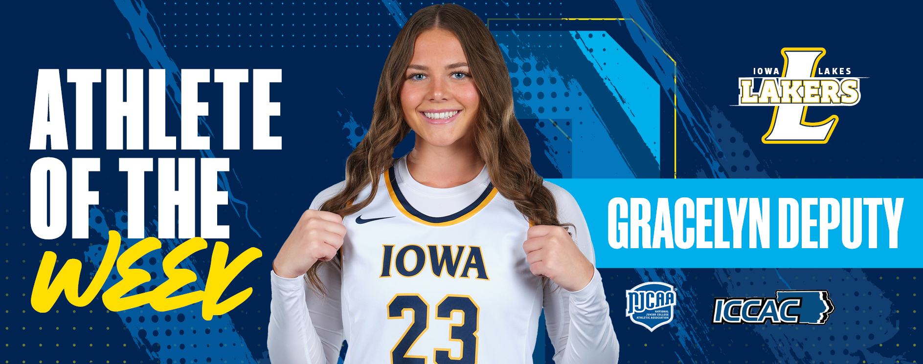 IOWA LAKES BASKETBALL GRACELYN DEPUTY NAMED ICCAC ATHLETE OF THE WEEK
