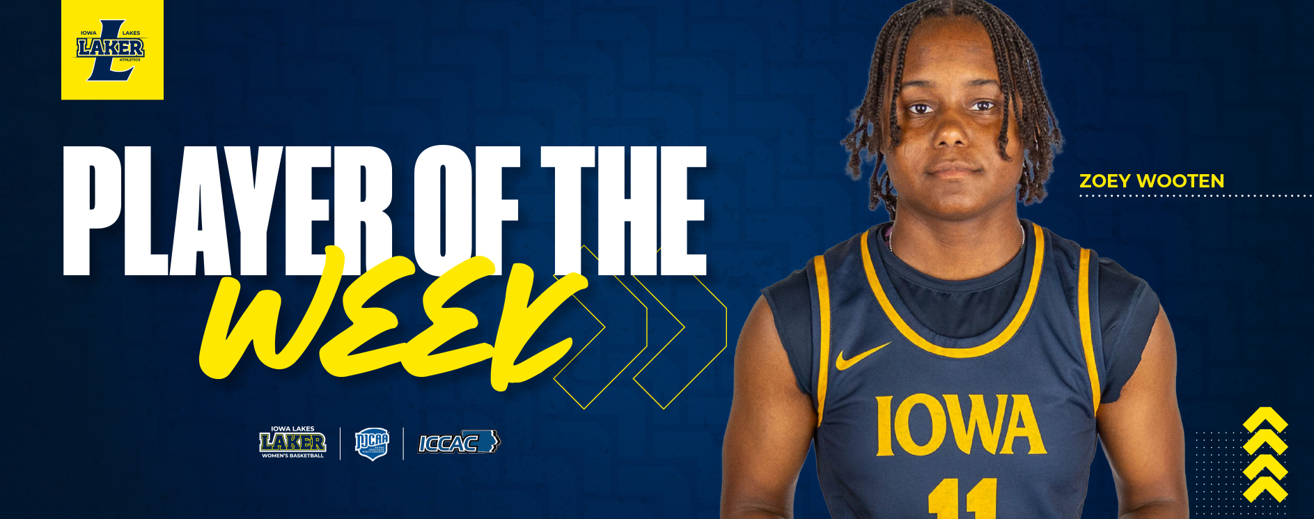 IOWA LAKES BASKETBALL ZOEY WOOTEN NAMED ICCAC ATHLETE OF THE WEEK
