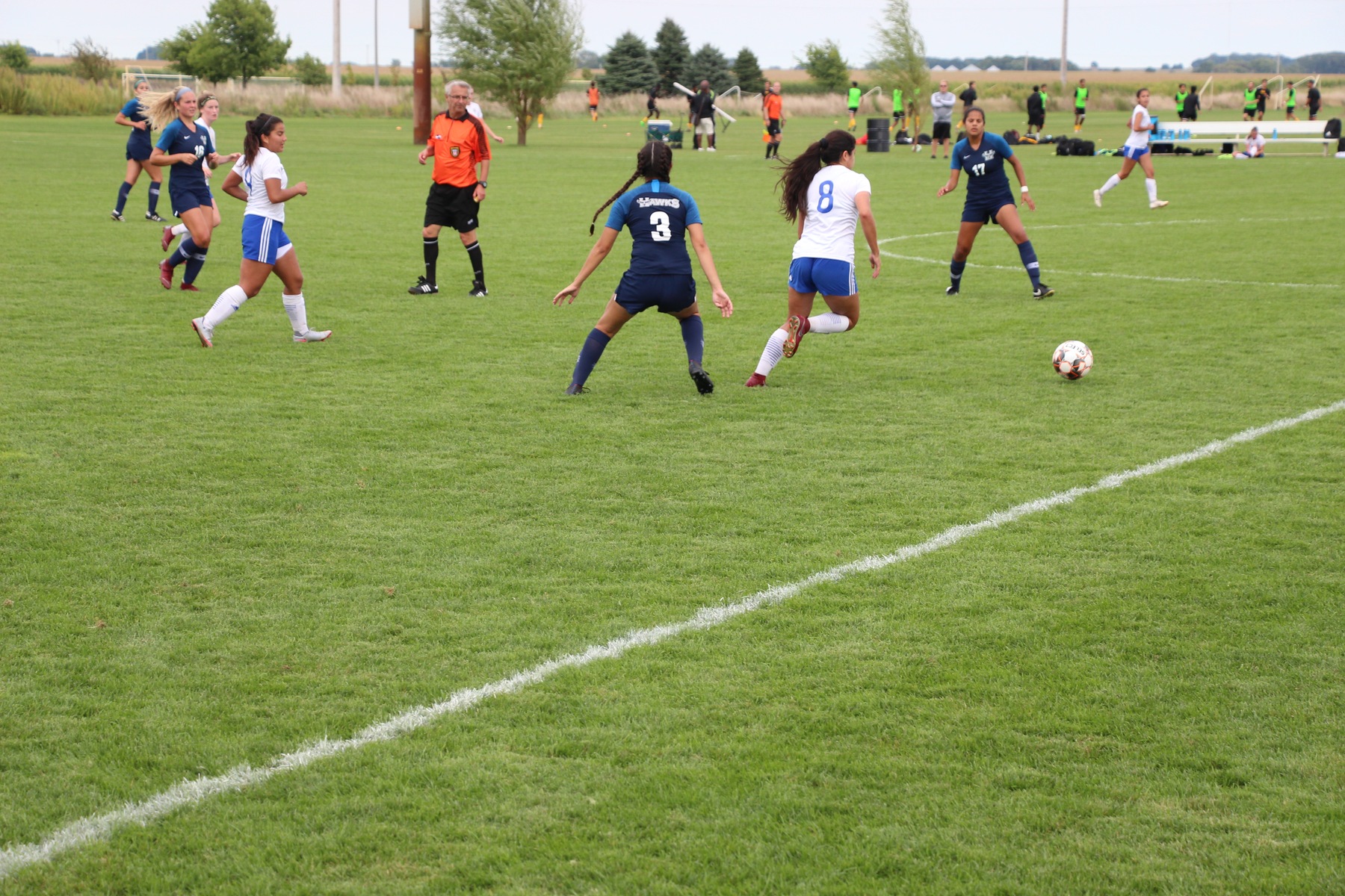 Isabelle Conte on the ball vs Heartland CC